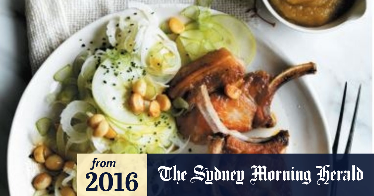 Neil Perry's pan fried scallops with cauliflower puree